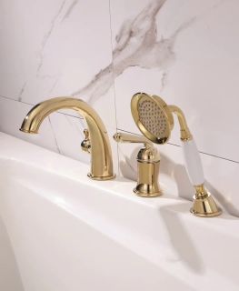 Смеситель на борт ванны Rose R0212E золото